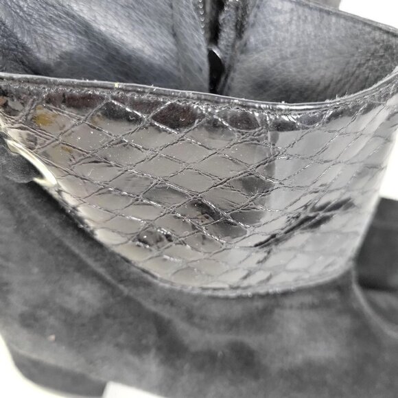 Shoe be Do Suede Ankle Boots Womens Size  4 EU 34 Made in Italy - Picture 10 of 14